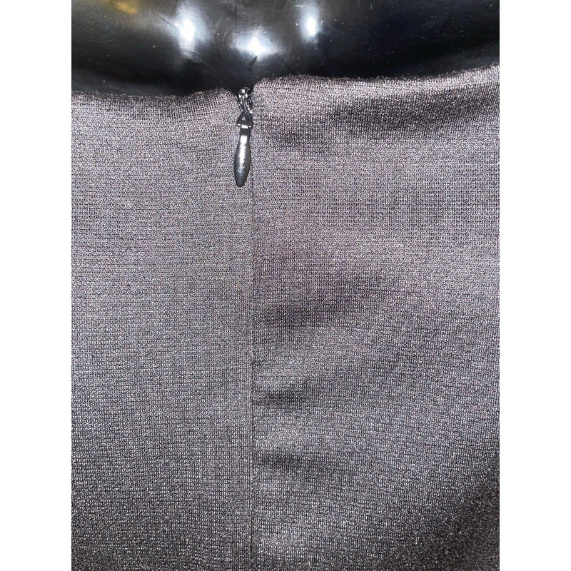 Connected Woman Chevron Panel Black & Tan Career Dress 24W