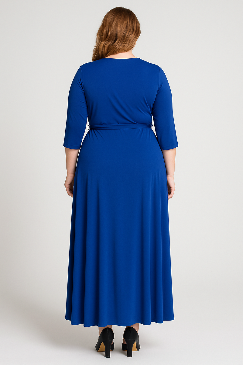 Janette Plus Size 1X Royal Blue Dress