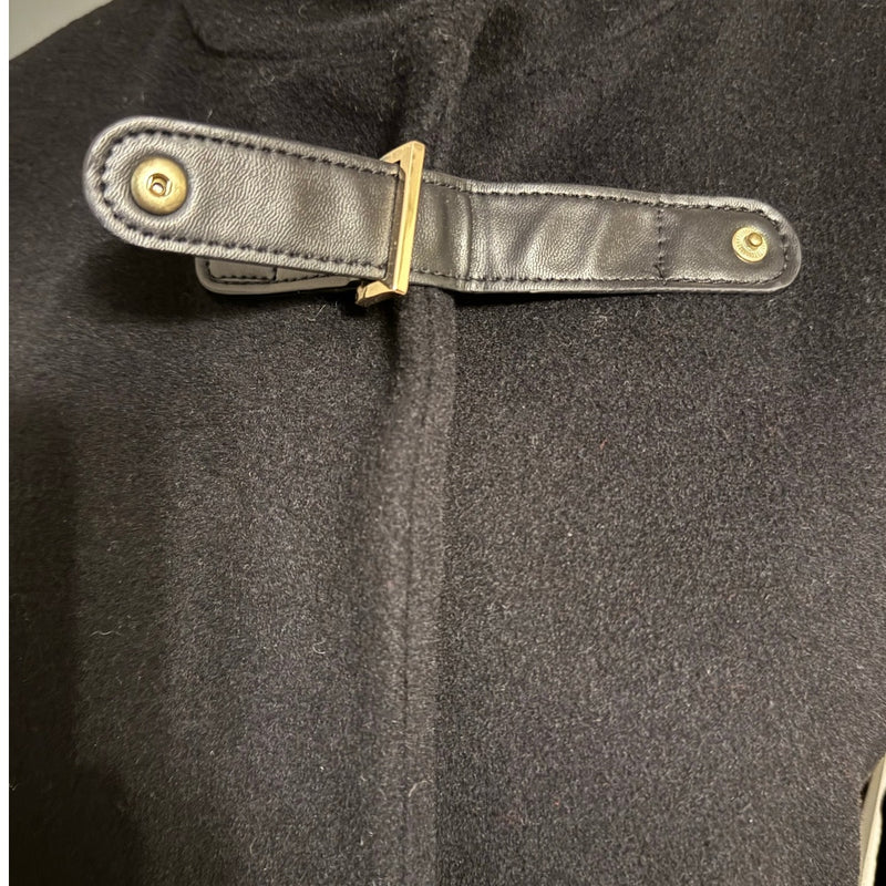 Lauren Ralph Lauren Black Buckle-Tab Coat | Size 14 | Fully Lined