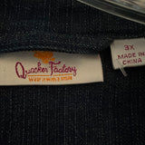 quaker factory Size 3X Denim Casual Jacket