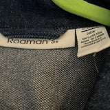 Roamans Size 24W Blue Casual Jacket