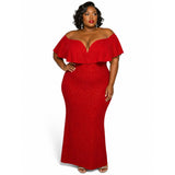 Symphony Size 3X Red Evening Long Dress