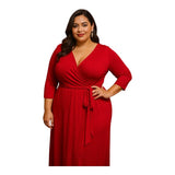 Style Plus Boutique Size 1X Red Evening Long Dress