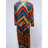 Locryz Size 3X Multi-Color Maxi Dress - Style Plus Consignment Boutique