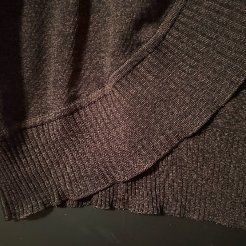 Misook Chocolate Brown Tunic Cardigan with Black Trim – Size 3X
