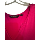 Colleen Lopez 2X Fuchsia Tiered Ruffle Midi Dress Stretch Plus Size