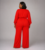 Miss Avenue Orange Size 1X Jumpsuit