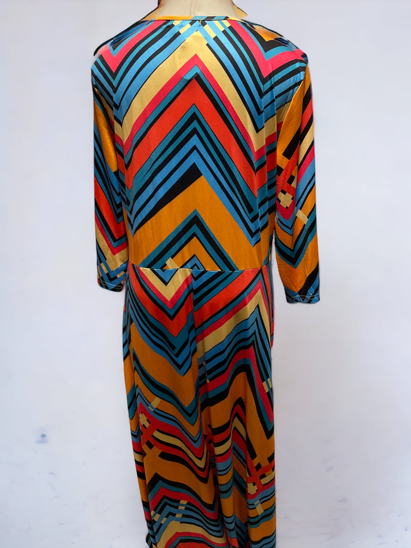 Locryz Size 3X Multi-Color Dress