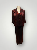 alex evening Size 22W Wine Evening Long Dress