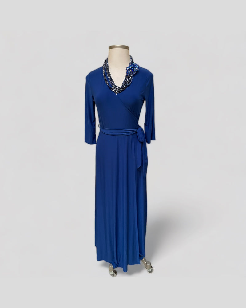 Janette Plus Size 1X Royal Blue Dress