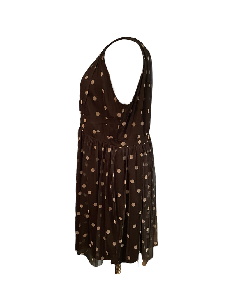 Candle Light Size 3X Black Print Dress