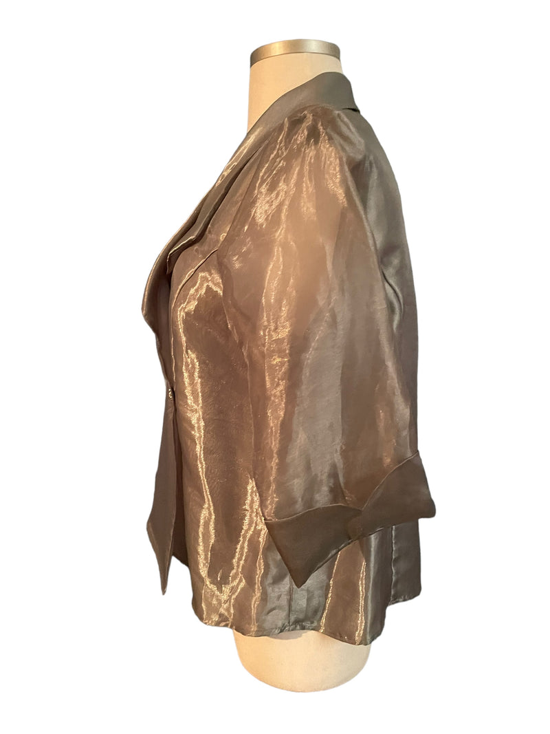 Fashion Bug Size 18/20 Gray Evening Top