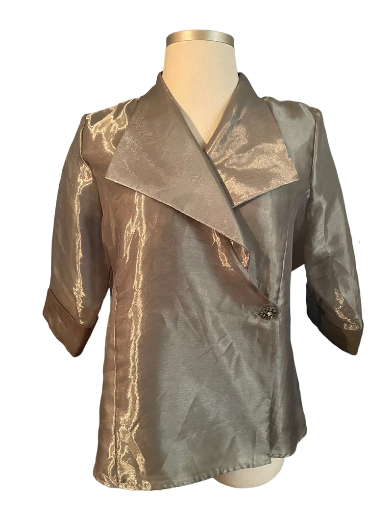 Fashion Bug Size 18/20 Gray Evening Top