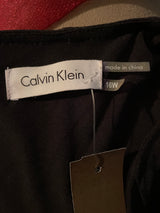 Calvin Klein Size 16 Black Dress