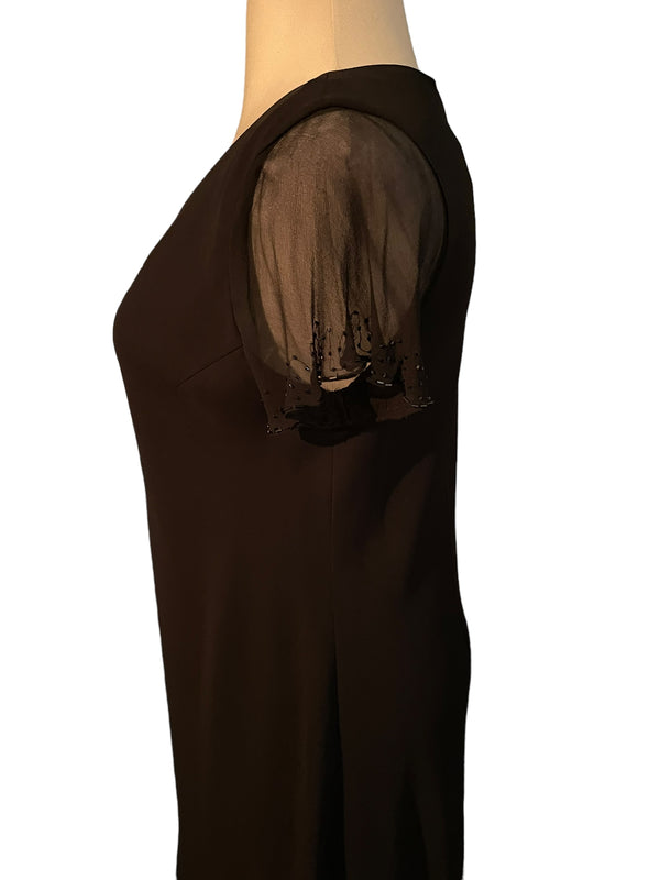 JONES NEW YORK Size 16W Black Evening Short Dress