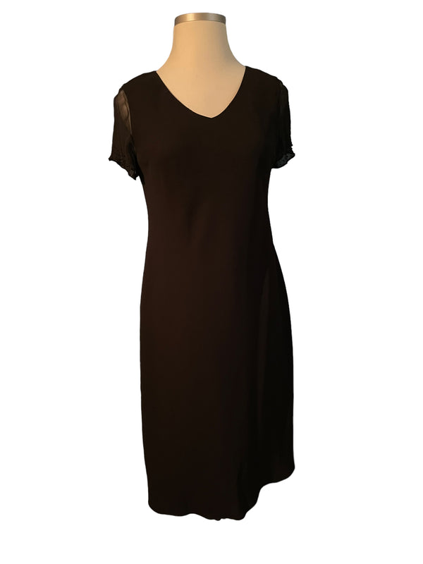 JONES NEW YORK Size 16W Black Evening Short Dress