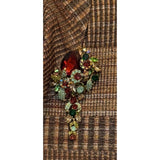 SKYE’S THE LIMIT  3X Brown Plaid Cowl-Neck Dress P2P 26 L 40