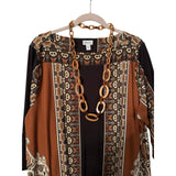 Avenue Boho Border Print Jersey Sheath Dress – Plus Size 26/28