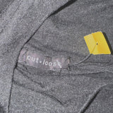 3X Cut Loose Black High Turtleneck Dolman Sleeve Top | Curved Hem | Lagenlook