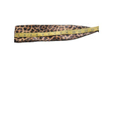 Leopard Print Faux Leather Obi Belt – Adjustable Wrap Style Waist Cincher