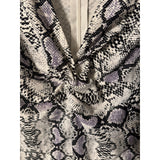 Symphony 3X Reptile Print Knot-Front Bodycon Dress