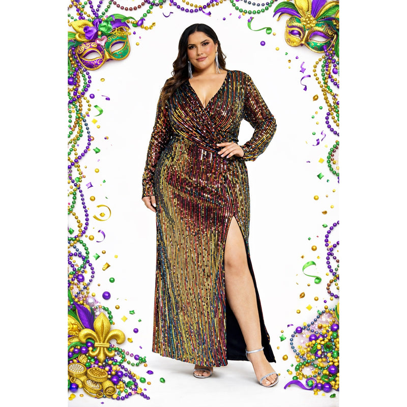 knee length dresses for ladies Novella Maxi Dress in Decayed Beauty Print