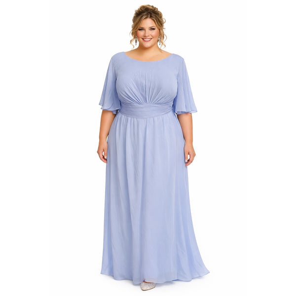 sachin and babi light blue dress Njoeus Floral Lace Maxi Dress for Women Plus Size Party Evening Long Dress  Ankle Length XL-5XL main image 1
