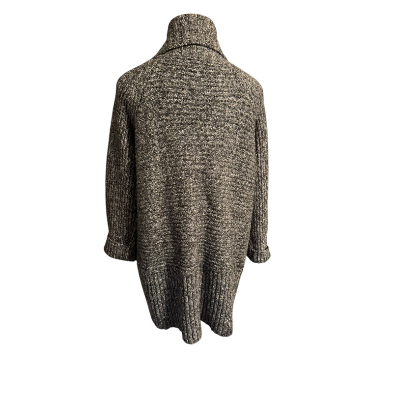 Talbots Black Ivory Cocoon Cardigan 3X – Cozy Knit Open Front