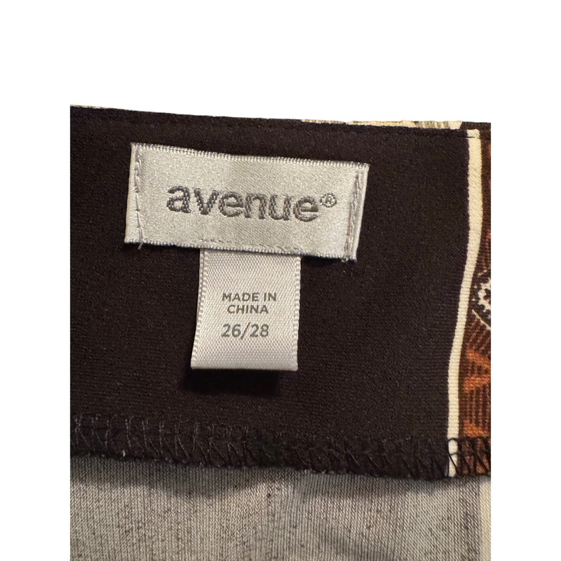 Avenue Boho Border Print Jersey Sheath Dress – Plus Size 26/28