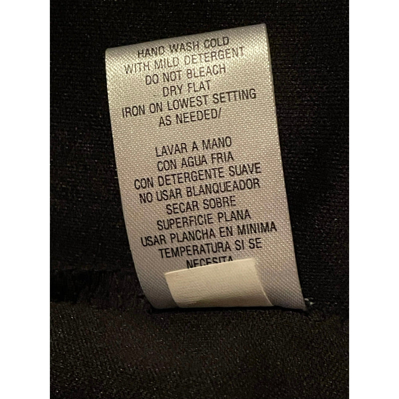 Sandra Darren Black & Silver Chevron Print Dress – Size 24W