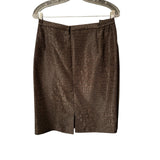 Leslie Fay Chocolate Brown Skirt Suit Set 2-Piece Plus Size Classic