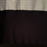 Joseph A Plus 3X Ribbed Knit Empire Waist Sweater Gray & Black Chic