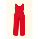Jill Alexander Cherry Red Plus Size Jumpsuit – Size 2X