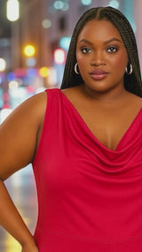Jill Alexander Cherry Red Plus Size Jumpsuit – Size 2X