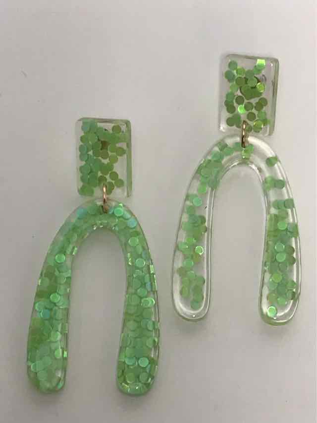 Fashion Lime Green Earrings