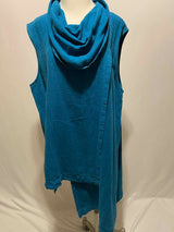 br yn WALKER Size 3X Turquoise Casual Top