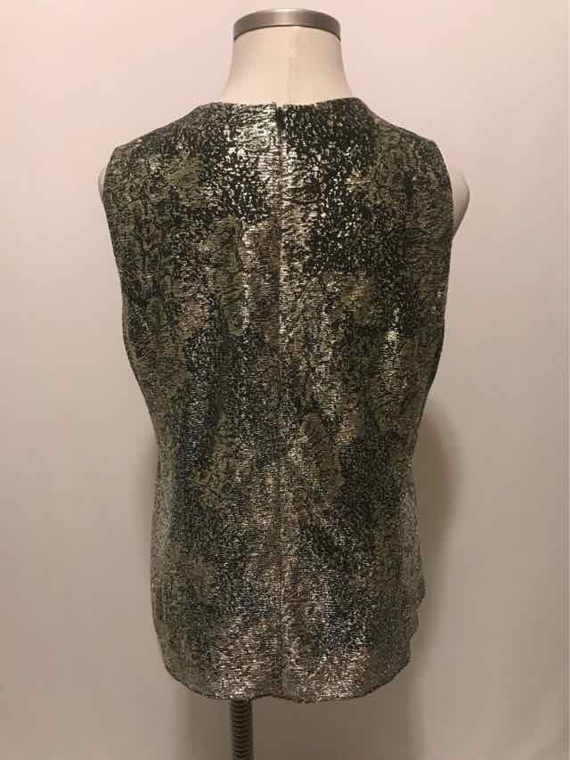 alex evening Size 3X Black Print Evening Top