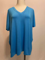 Size 2X Zenana Turquoise Casual Top