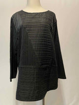 Size XXL niche Black Print Casual Top - Style Plus Consignment Boutique