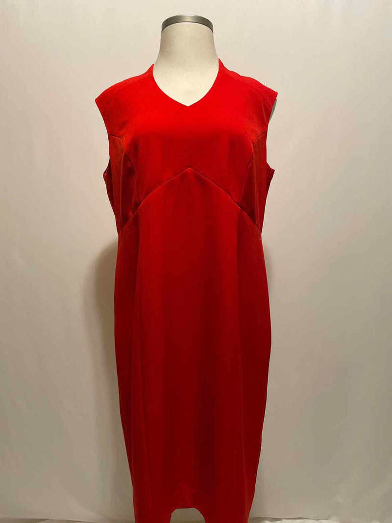 Kasper Size 16W Red Dress