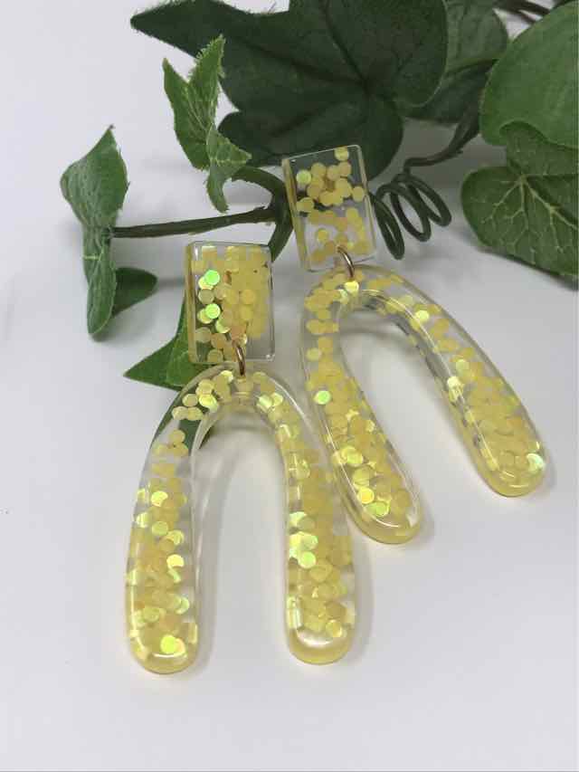 Fashion Yellow Earrings - Style Plus Consignment Boutique