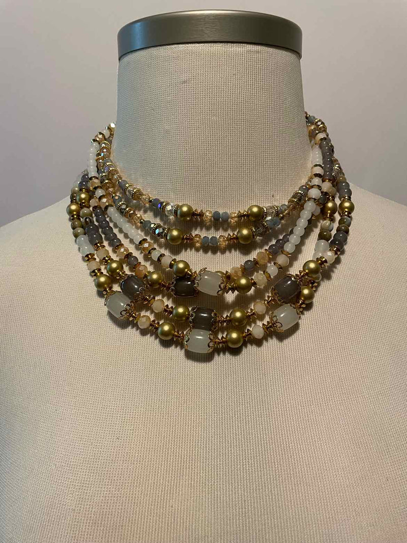 Fashion Gray Necklace - Style Plus Consignment Boutique
