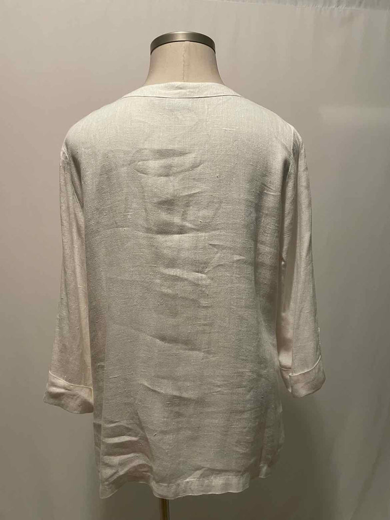 Size XL Hot Cotton White Casual Top