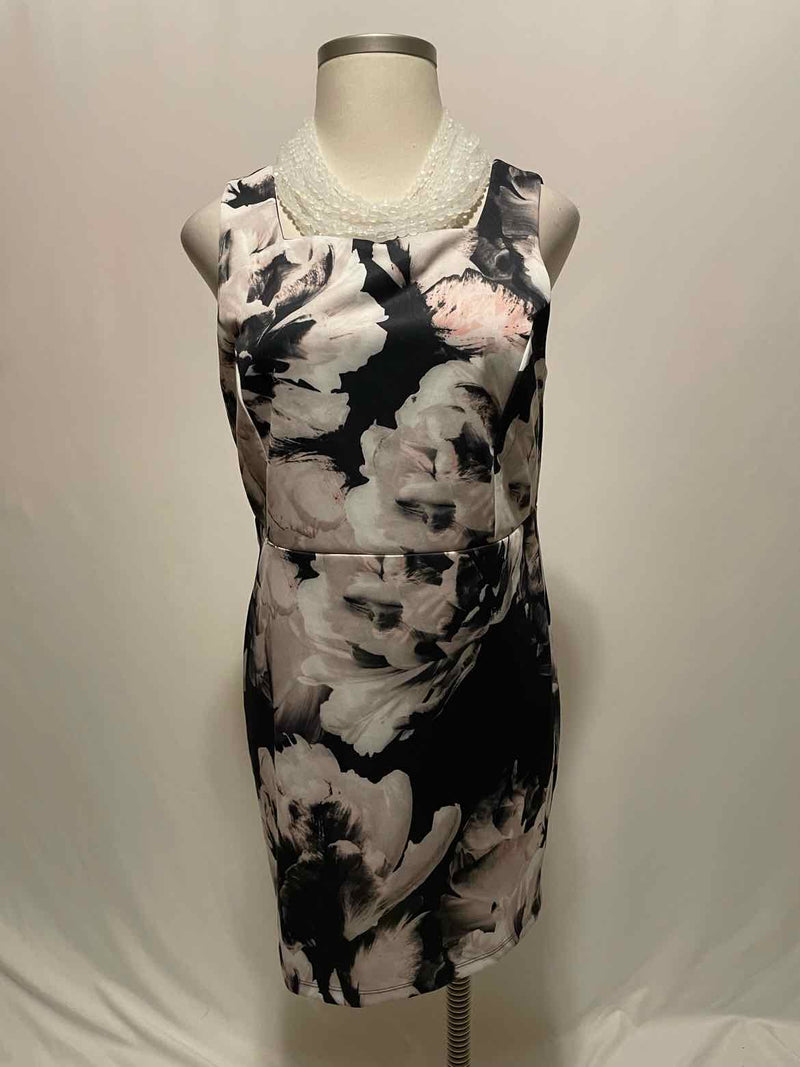 Venus Size 18 Black Print Dress