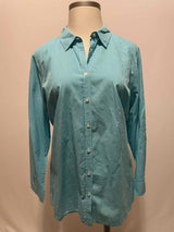 Size 3X Talbolts Turquoise Casual Top