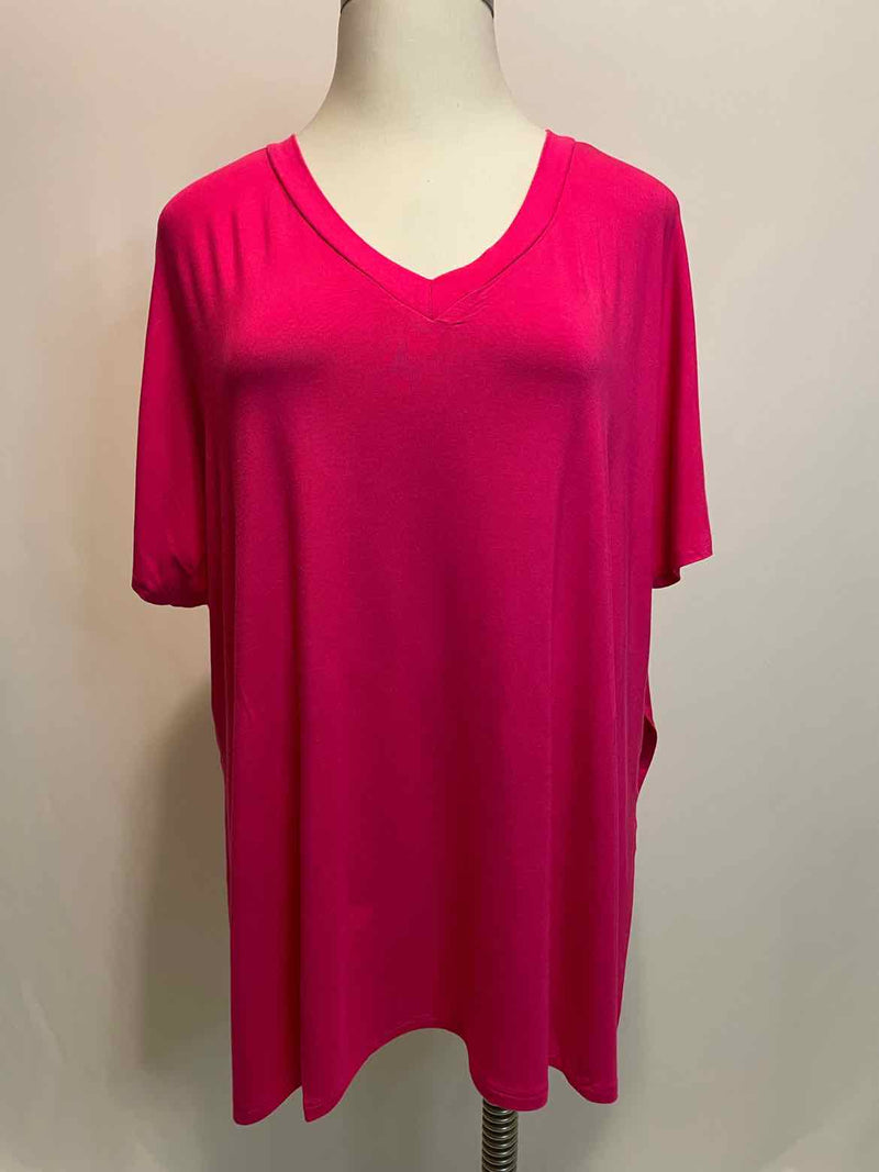 Size 2X Zenana Hot Pink Casual Top - Style Plus Consignment Boutique