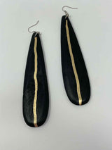 Gold Rush Black Earrings