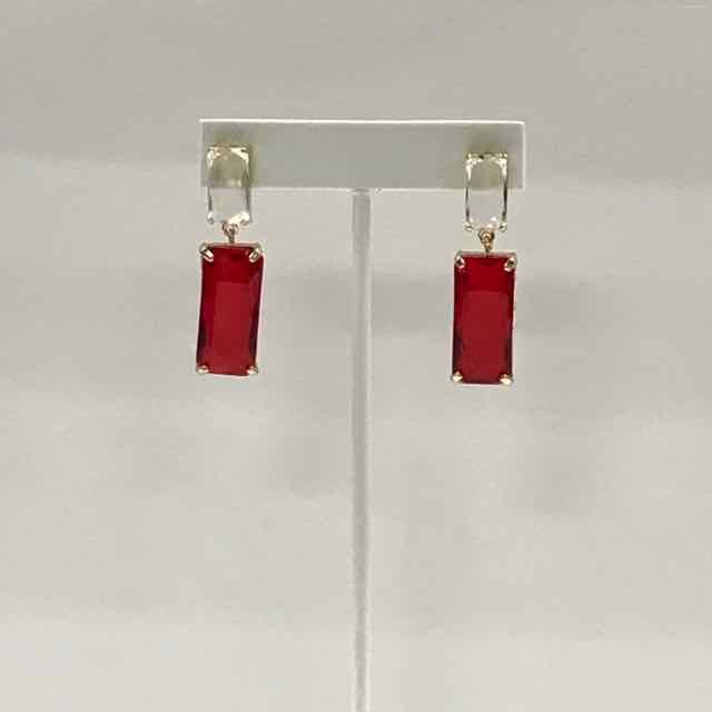 AVANTI Red Earrings - Style Plus Consignment Boutique