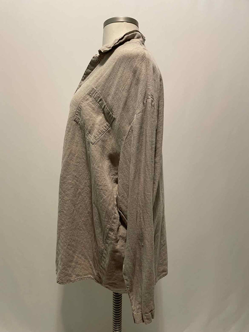 flax Size 3G Wheat Casual Jacket
