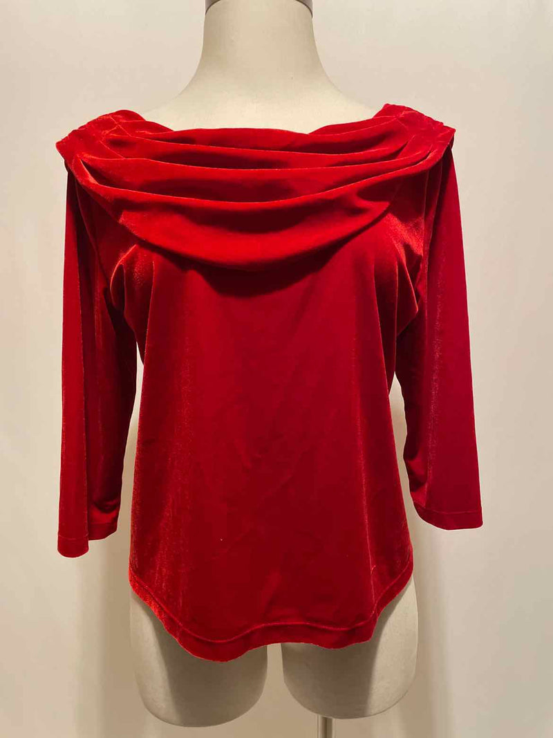 J.B.S. Size 2X Red Evening Top